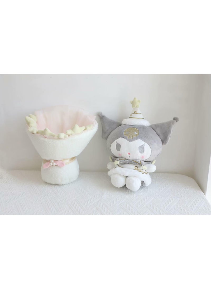 عام 2 في 1 الكرتون كورومي زهرة باقة دمية أفخم هدية فتاة - Image 4