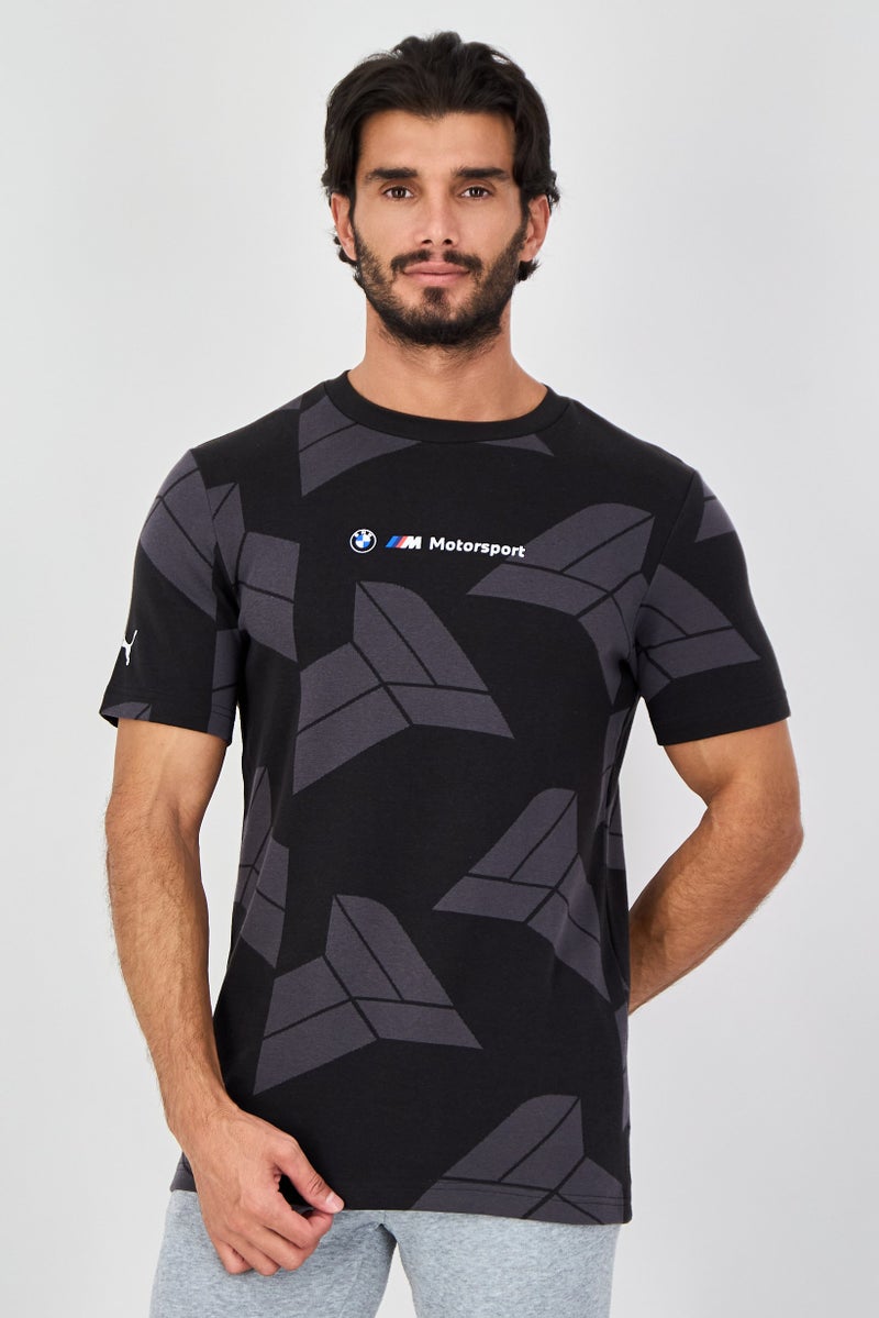 Puma x BMW Motorsport Men Sportswear Fit Short Sleeve Outdoor T-Shirt, Black - Image 1