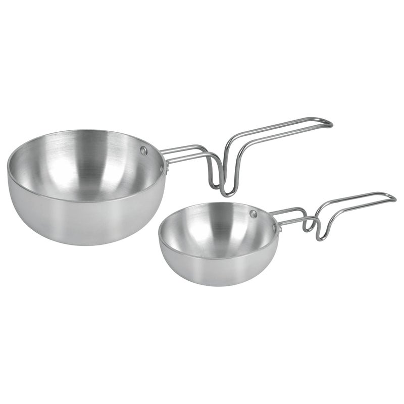 Garden Of Arts Aluminium Tadka Pan | Non Stick Tadka Pan Unbreakable Steel Handle Tadka Pan | Chowka Pan Kadai Vagariya | Aluminium Tadka Kadhai with Steel Handle - Image 1