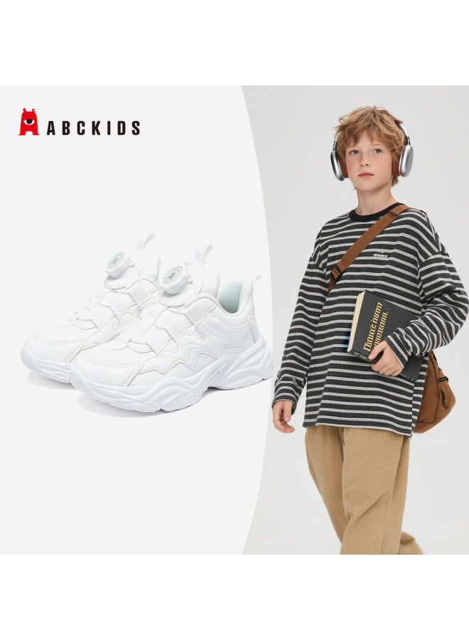 Abc Kids Children's Sports Shoes Autumn Kids Boys Girls White School Sneakers 3632 White Size 28 - Image 1