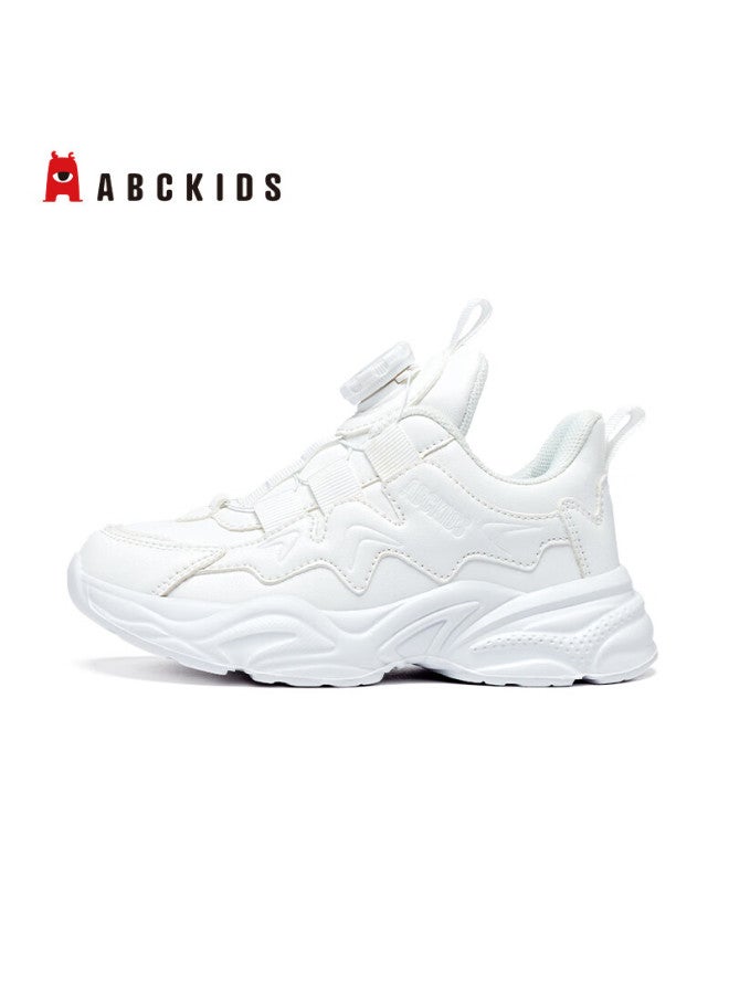 Abc Kids Children's Sports Shoes Autumn Kids Boys Girls White School Sneakers 3632 White Size 28 - Image 2