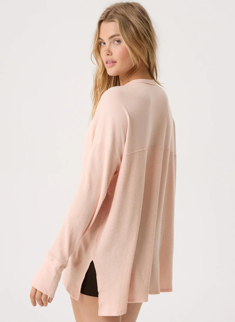 Aerie Waffle Henley T-Shirt