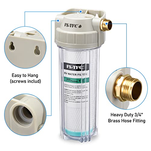 FS-TFC RV Water Filter System Reduces Bad Taste, Odors, Chlorine, Sediment for RVs, Gardening, Farming, Pets and Marines, Drinking & Washing Filter - Image 4