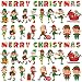 Dilunave 60 Sheets Christmas Iron on Transfers Santa Claus Patches Stickers Washable Heat Appliques Thermal Transfer Stickers for Shirt Cloth DIY Crafts Party FavorsGnome - Image 2