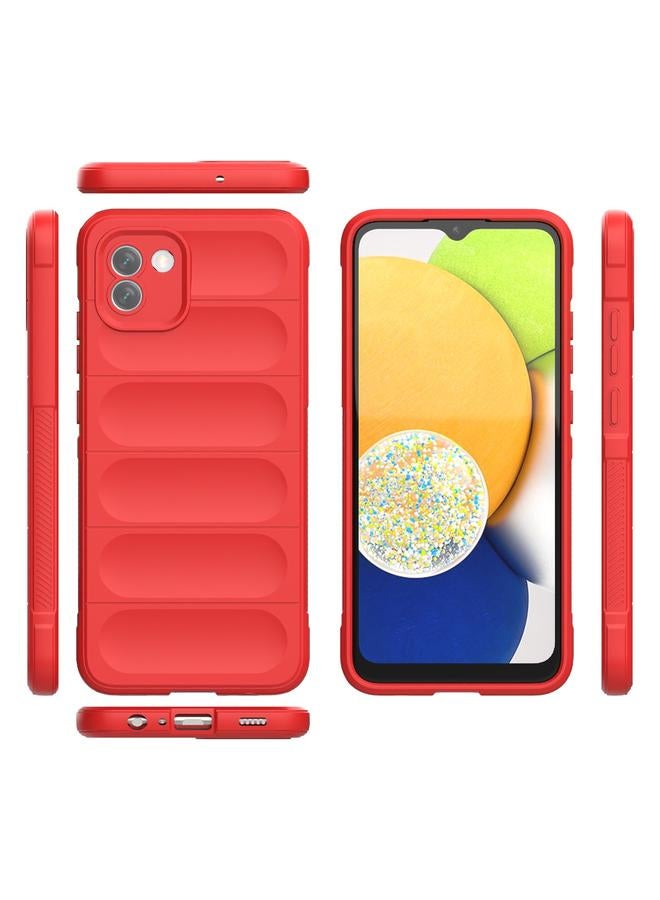 اس-توب جراب لهاتف Samsung Galaxy A03 Global Magic Shield TPU + جراب هاتف من الفلانيل - Image 3