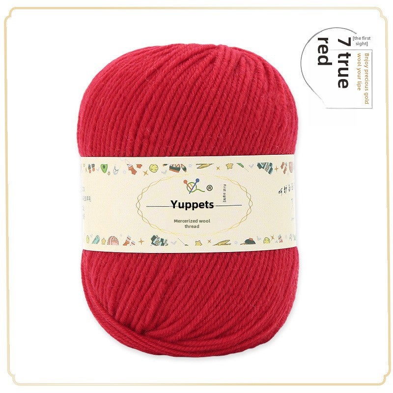 Wool Yarn Bundle DIY Knitting Crochet Scarf Sweater 07 Red