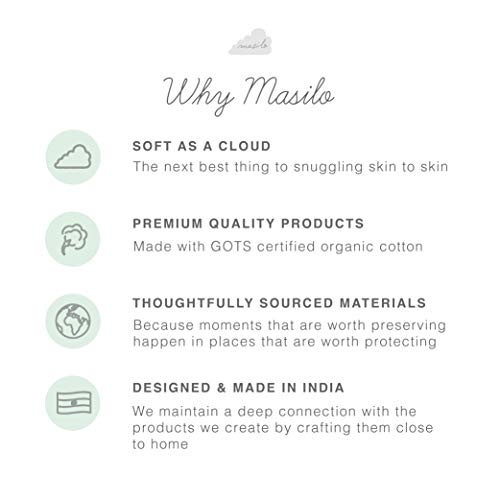 Masilo 100% Organic Cotton Crib Fitted Sheets for Crib Mattress-Baby Fitted Bed Sheet -Fits Upto 6" deep-All Round Elastic for Secure fit -Star Blue - Image 4