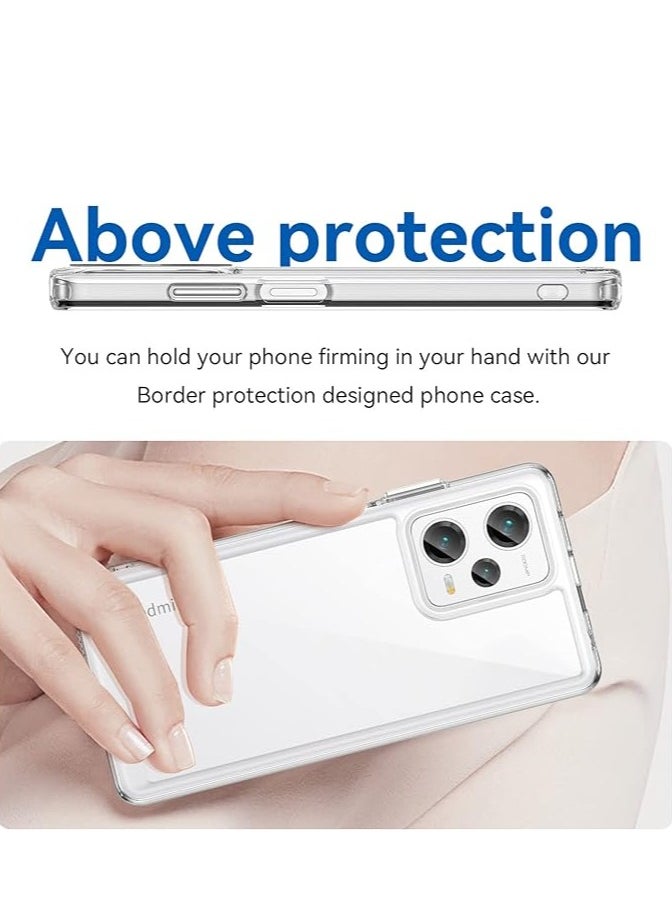 General The case is for the Redmi Note 12 Pro Plus 5G/Redmi Note 12 Pro+ phone case with screen protector and soft bumper with clear crystal hard PC shock resistance  - Image 2