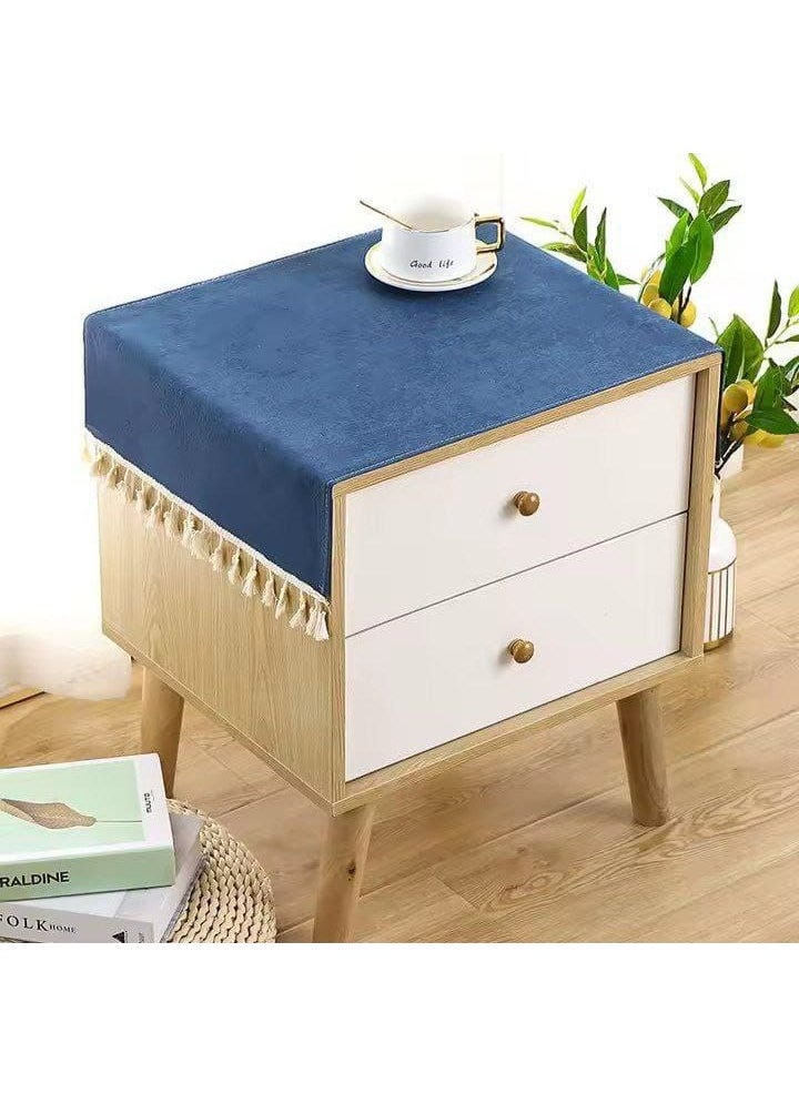 Elegant multi-purpose off-white macrame linen runner - for dining room, dressing table, and screen table