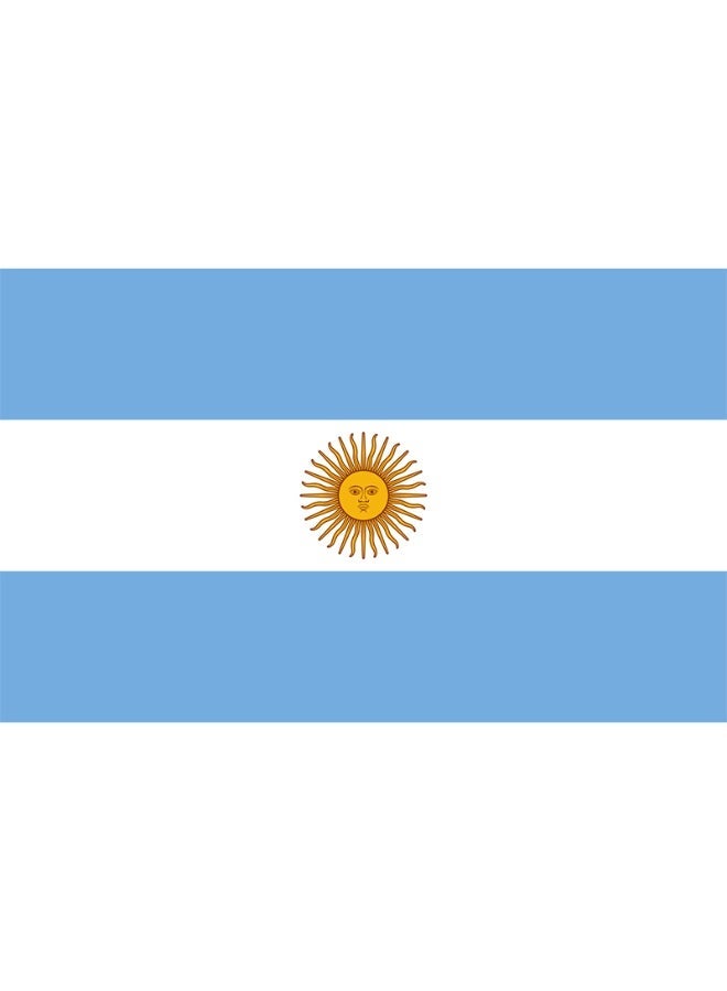 ARS Argentina Flag - Heavy-Duty 210D Satin, Single -Sided Argentinian National Flags Polyester with for Outdoor/Indoor, Fade Resistant, Sport Day, Flag Day, And Home-Polyester- Size Available - Image 2