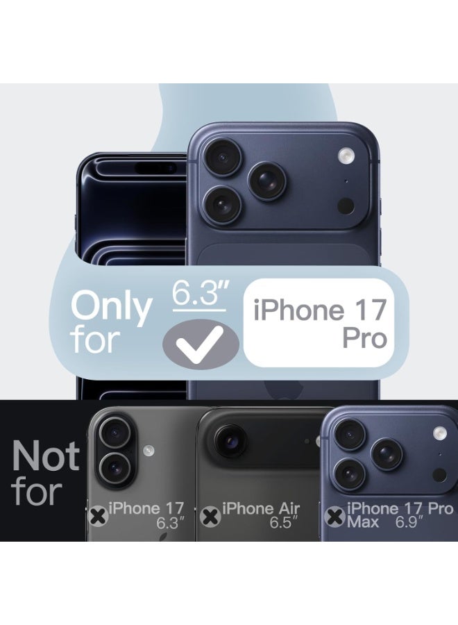 حافظة سيليكون مغناطيسية لهاتف iPhone 17 Pro مقاس 6.3 بوصة، متوافقة مع MagSafe، ناعمة الملمس، حافظة هاتف ممتصة للصدمات مع حماية عدسة الكاميرا (أسود) - Image 2