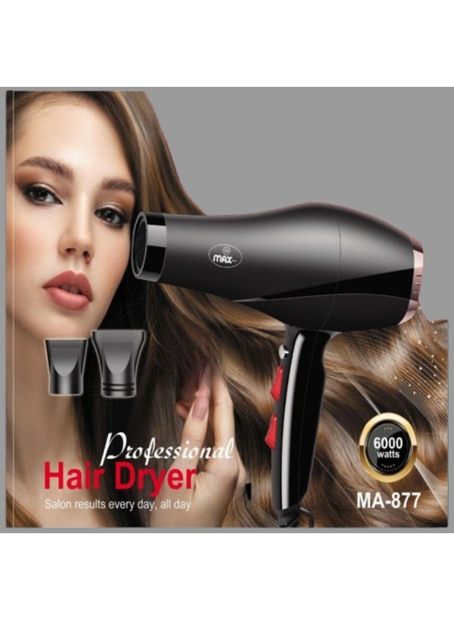 ماكس سيشوار ماكس 6000 واط موديل MA-877 - Image 1