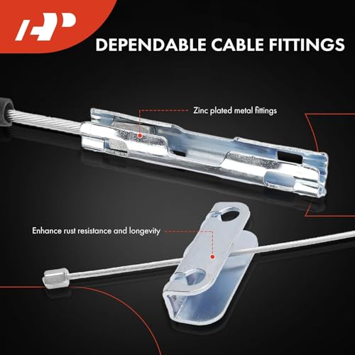 A-Premium Intermediate Side Parking Brake Cable Assembly Compatible with GMC, Chevrolet and Cadillac Models: Yukon XL 1500/Suburban 1500 2000-2006, Avalanche 1500/Escalade EXT 2002-2006, Escalade ESV - Image 4