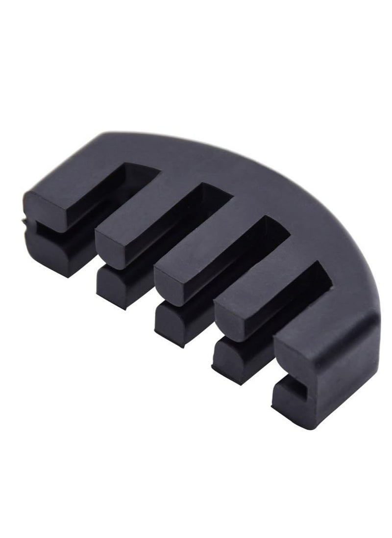 Mike Music 2PCS Violin Practice Mute, Rubber Practice Fiddle Silencer for 4/4 Violin Volume Control, Violin Silence Rubber, Rubber Violin Mute Black, Blue  - Image 2