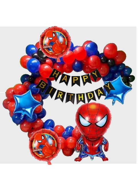 مجموعة بالونات العنكبوت الخارقة لحفلات أعياد الميلاد