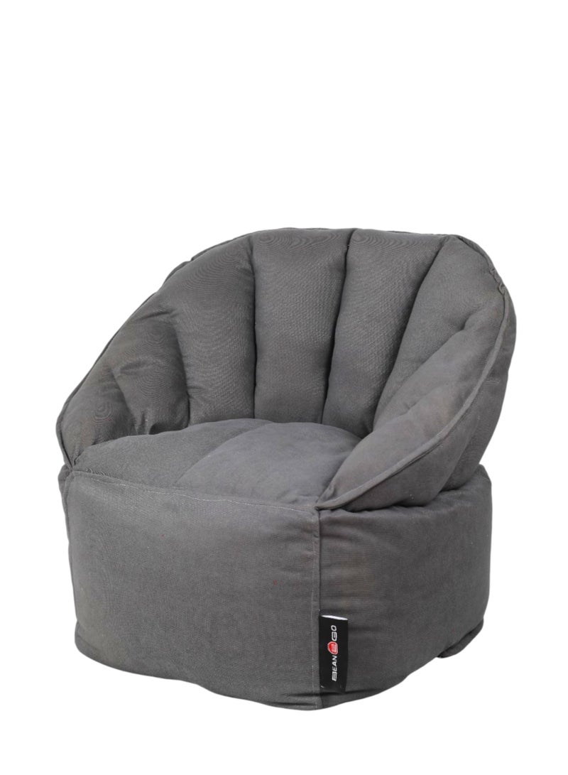 كرسي بين باج قماش رمادي