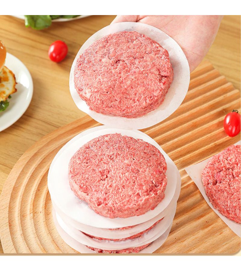 Non Stick Unbleached Parchment Patty Papers 100pcs For Freezing Meat Pies - Image 1