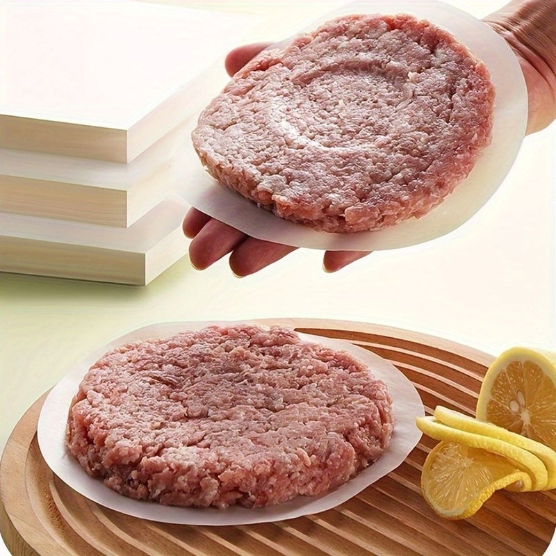 Non Stick Unbleached Parchment Patty Papers 100pcs For Freezing Meat Pies - Image 2