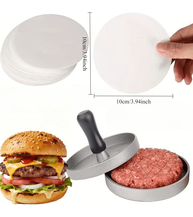 Non Stick Unbleached Parchment Patty Papers 100pcs For Freezing Meat Pies - Image 3