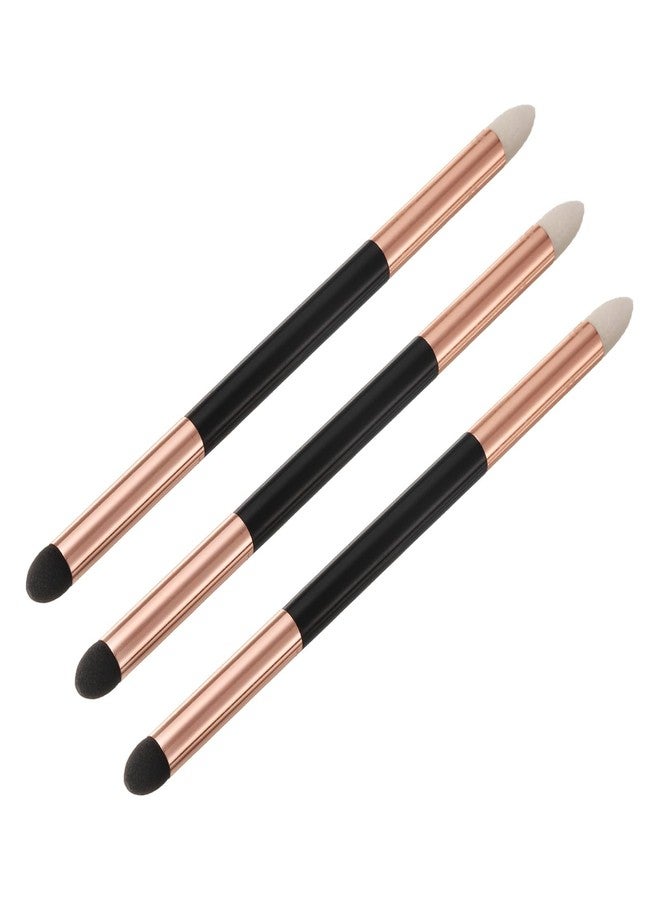 PATIKIL Artist Blending Sponge Pen, 3 Pcs Small Double Headed Reusable Rubbing Sponge Sketch Pen Brush Drawing Art Blenders for Artist Lightening Highlight Shadow Detail Correction, Gold - Image 1