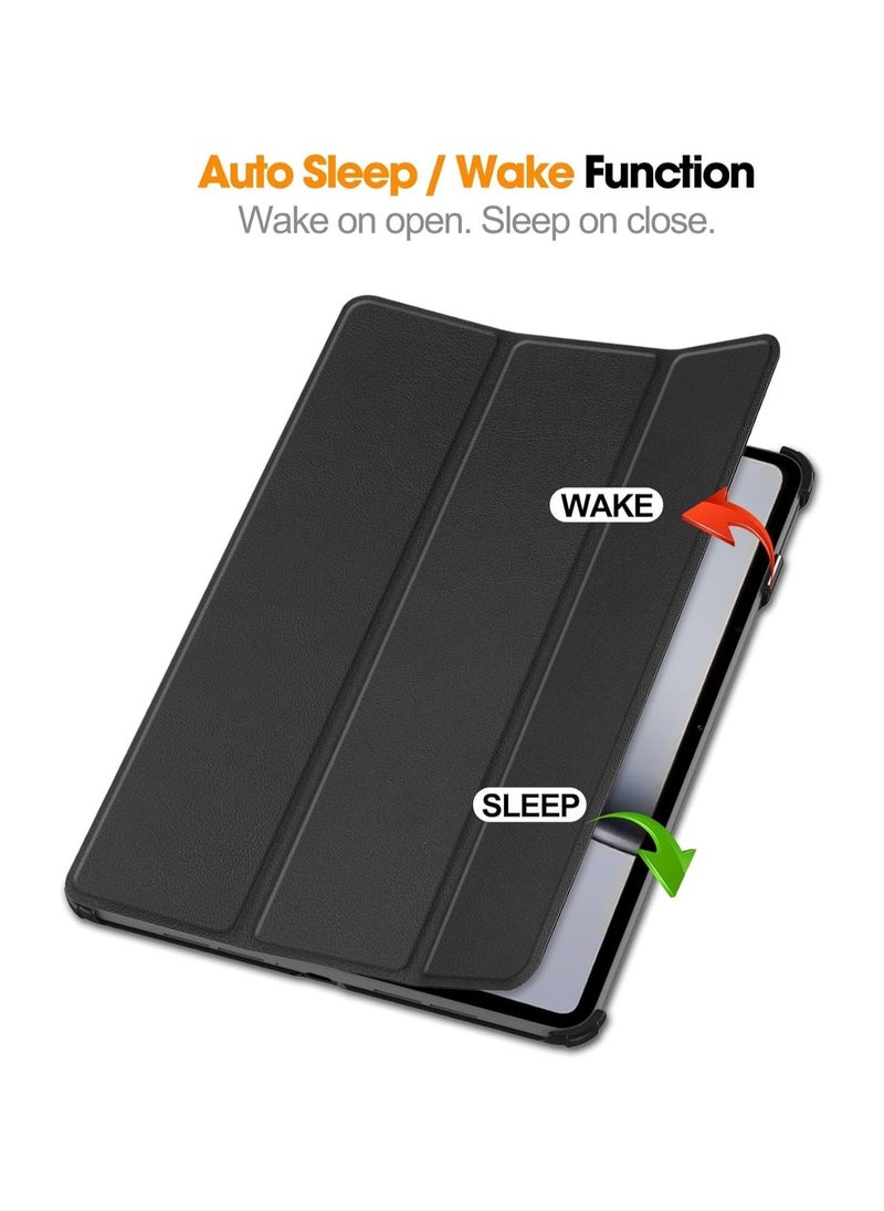 Generic - Protective Case Compatible With OnePlus Pad 2 /OnePlus Pad Pro 12.1inch 2024 Tri-Fold Smart Tablet Case,Lightweight Protective Hard PC Back Shell Slim Case Multi-Viewing Angle Case (Black) - Image 1