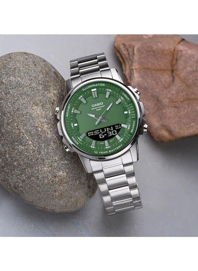 CASIO Stainless Steel Band Analog Digital - Image 2