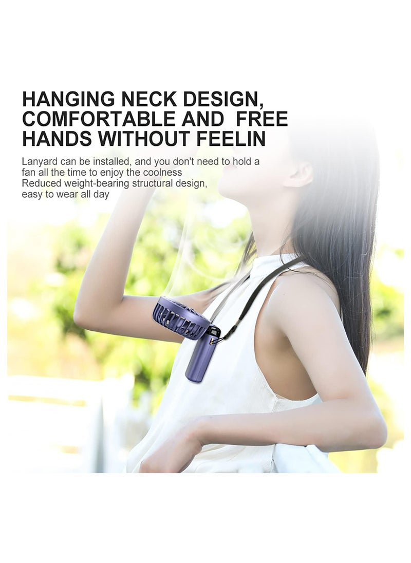 DAMAL - Portable folding handheld small fan, 5000mAh long battery life, LED power display, 5 speed adjustable, USD charging, 90° adjustable, suitable for students, office, outdoor, party, travel, etc. (green) - Image 1
