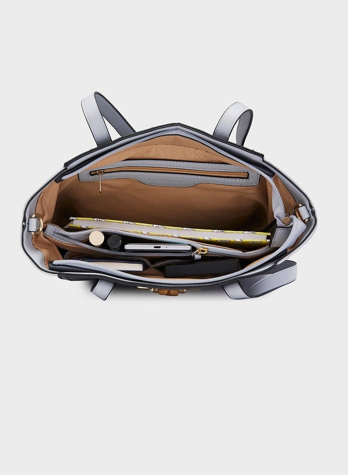 CAPRESE-EVA SATCHEL MEDIUM BLACK - Image 5