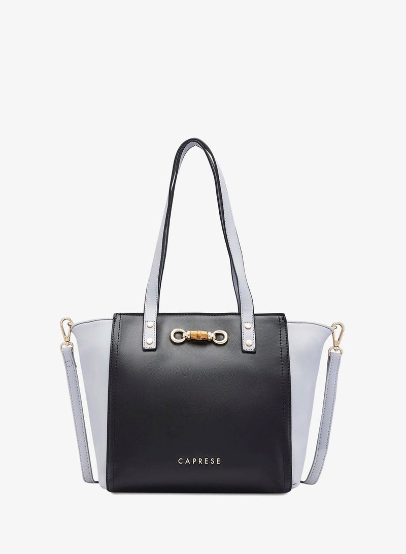 CAPRESE-EVA SATCHEL MEDIUM BLACK - Image 1