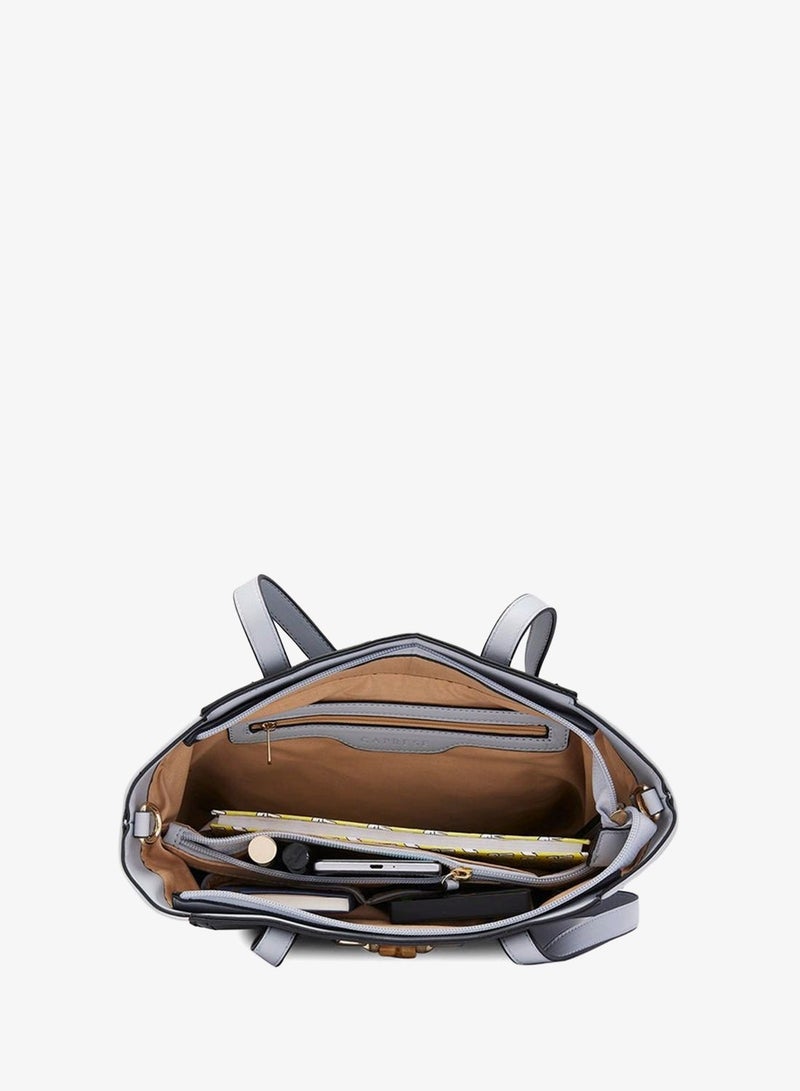 CAPRESE-EVA SATCHEL MEDIUM BLACK - Image 5