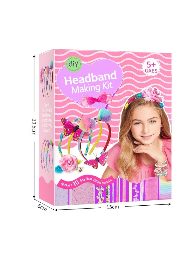 olayks Headband Making Kit, DIY Headband Making Kit for Girls,Arts and Crafts for Kids Ages 5+,Girls Hair Accessories for Kids, Fashion Crafts Set for Girls - Image 3