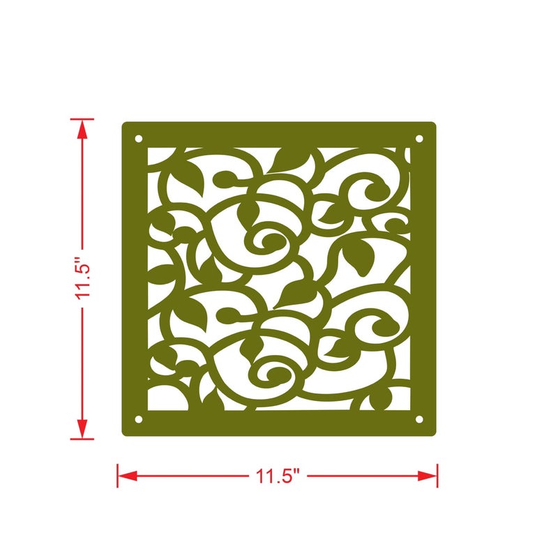 Olive Tree Olive Tree 12Pcs Hanging Room Divider Panel Modern Hanging Screen Partition for Home Decoration Living Room 115 x 115 12 PanelsOTD9101  - Image 3