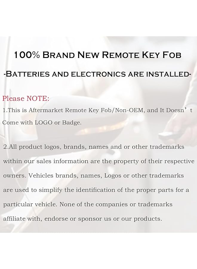 Keyless Entry Remote Control Key Fob Replacement Fits For Chevy Traverse 2007-2016 Tahoe Suburban Gmc Acadia Yukon Xl Buick Enclave Cadillac Escalade Saturn Outlook Ouc60270 Ouc60221 15913415 - Image 5