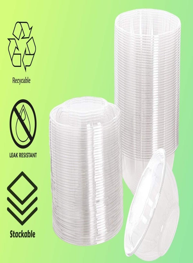Smygoods Disposable Plastic Salad Bowls with Airtight Lids Ideal for Meal Prep, Takeout, Catering, Parties, Picnics, and Food Storage, Stackable, Leak-Proof - Image 5