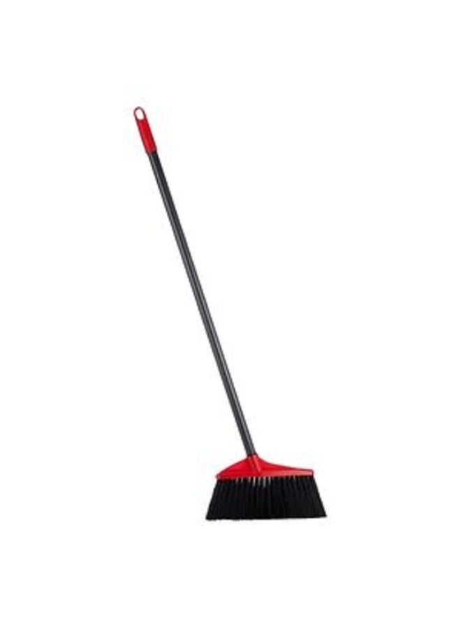 Vileda Plastic and Metal Dustpan with Long Handle Broom Black and Red VF291 - Image 2