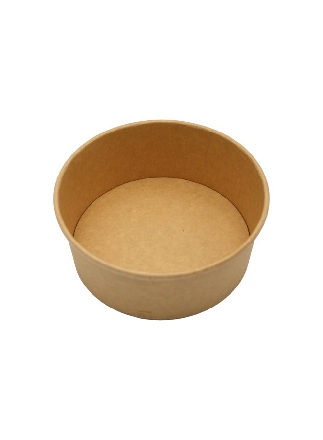 IDEAL PACK Kraft Paper Salad Bowls with Lids 5 PCS Eco Friendly Disposable Salad Containers Leak Proof, Biodegradable Bowls for Salads, Noodles, Soups & Takeaway - Image 4