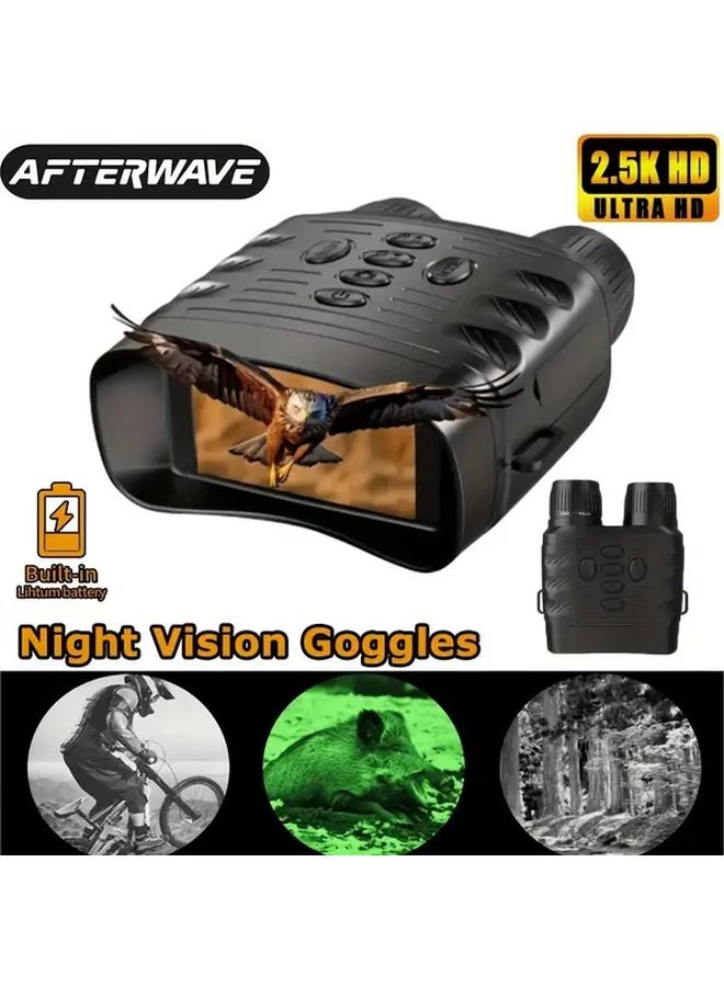 2.5 كيه دي منظار ليلي بمكبر 6x أحادي العين بالأشعة تحت الحمراء أسود للاستخدام في الهواء الطلق - Image 2