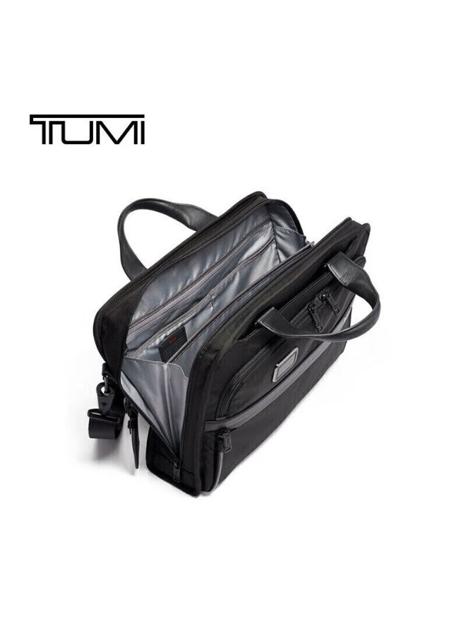 تومي Tumi Alpha حقيبة مكتب تنقل للرجال، حقيبة كمبيوتر محمول من النايلون 02603108d3، أسود، هدية Qixi - Image 4