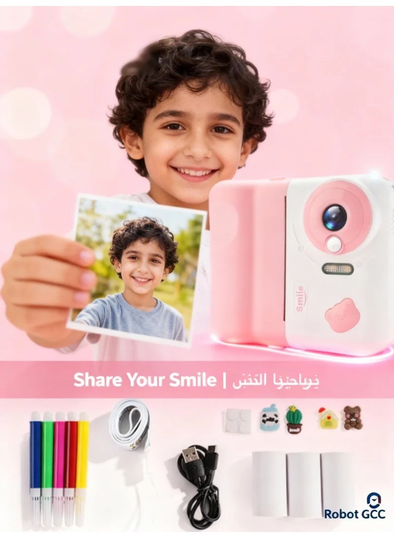 Mini 4K Kids Camera with Instant Printing, 1080P HD Video Recorder, MP3 Music Playback – Selfie Digital Camera for Kids, Ideal Birthday Gift for Boys and Girls - Image 2