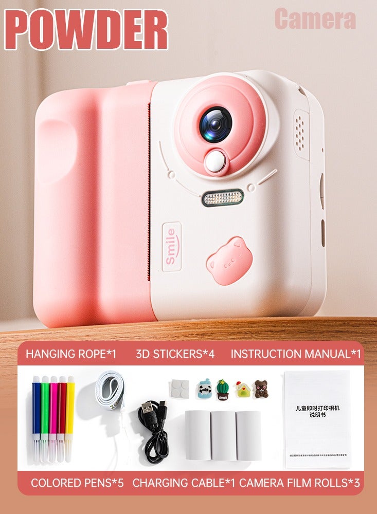 Mini 4K Kids Camera with Instant Printing, 1080P HD Video Recorder, MP3 Music Playback – Selfie Digital Camera for Kids, Ideal Birthday Gift for Boys and Girls - Image 4