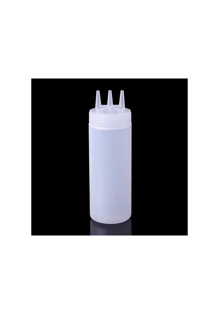 Harmony Har-217 Ketchup Bottle Set - 16 Oz (Three Hole) in White, Yellow & Red - Image 3