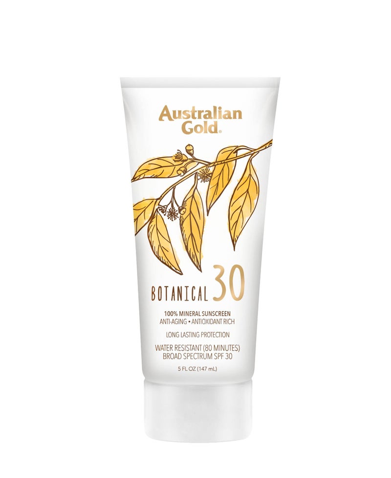 Australian Gold Botanical SPF 30 Mineral Sunscreen Lotion, Non-Chemical Sunblock with Titanium Dioxide & Zinc Oxide, Native-Australian Ingredients, Water-Resistant, Citrus Oasis Fragrance, 5 Oz - Image 1