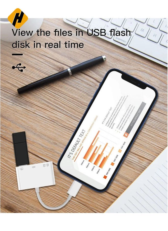 HuHa - Camera Micro SD TF Memory Card Reader Lightning Male to USWRITE A SHORT DESCRIPTION ON  B3.0 Female Adapter OTG Cable for Apple iPhone 11 12 Mini max pro xs xr x se2 7 8plus - Image 1