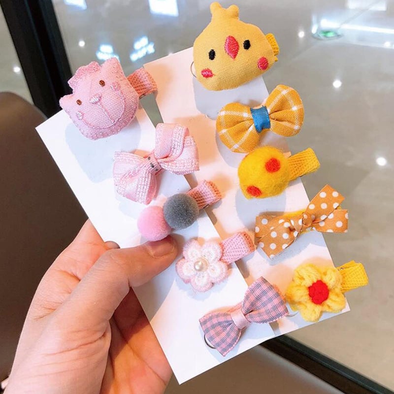 FZBNSRKO Hair Clips for Girls30pcs Cute Barrettes Clips Cute Fully Ribbon Lined Baby Hair Clips Flower and FruitRainbow Hairpin Set Colorful Toddler Hair AccessoriesRandom Color - Image 2