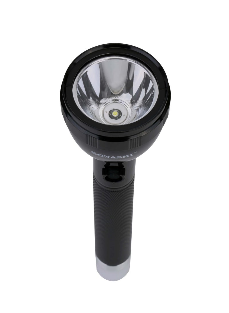 SONASHI - Rechargeable LED Torch  Compact Portable and LightWeight Design with 7 hours working time (bright mode)  Best for Camping And Outdoors  Flashlights SPLT-117U - Image 1