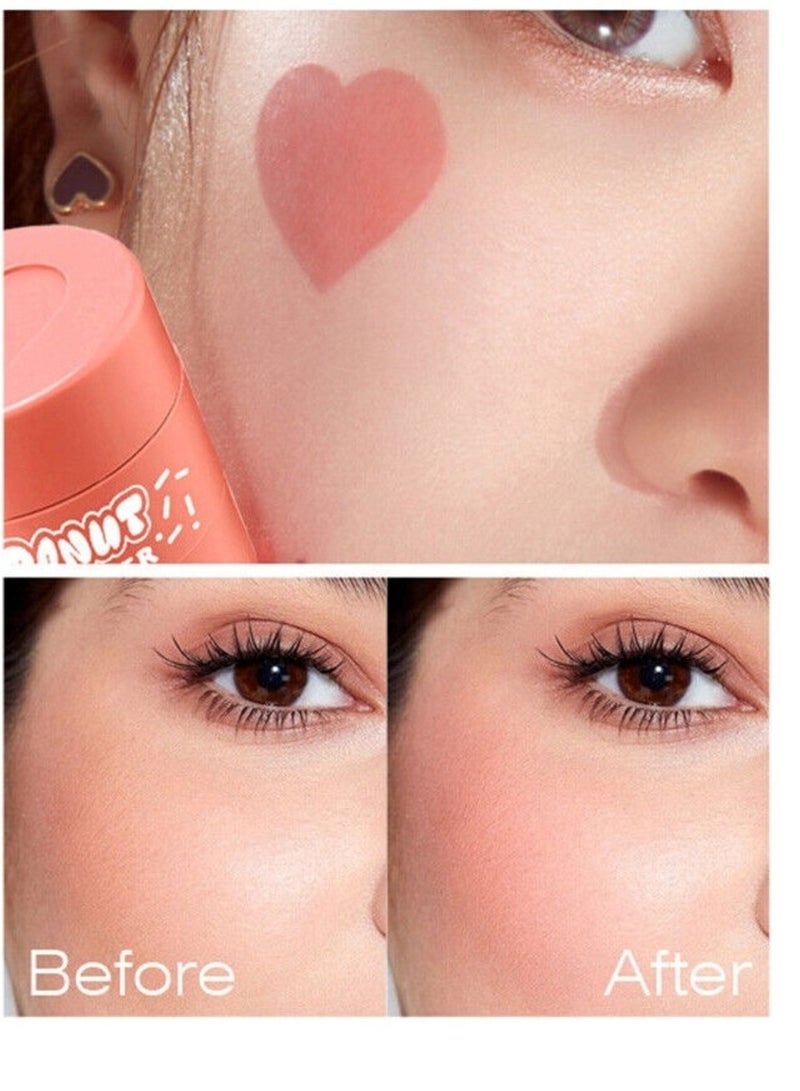 DONUT Rosy Cheeks Heart Shaped Cushion Blusher for Flawless Glow Spice Tomato - Image 5