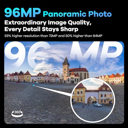 KanDao QooCam 3 Ultra 360 Action Camera, 10-Bit Video, 8K Waterproof Sports Camera with Dual 1/1.7" Sensors, 96MP Photo, HDR, F1.6 Fast Aperture, Built-in GPS, Stabilization, AI Tracking - Image 3