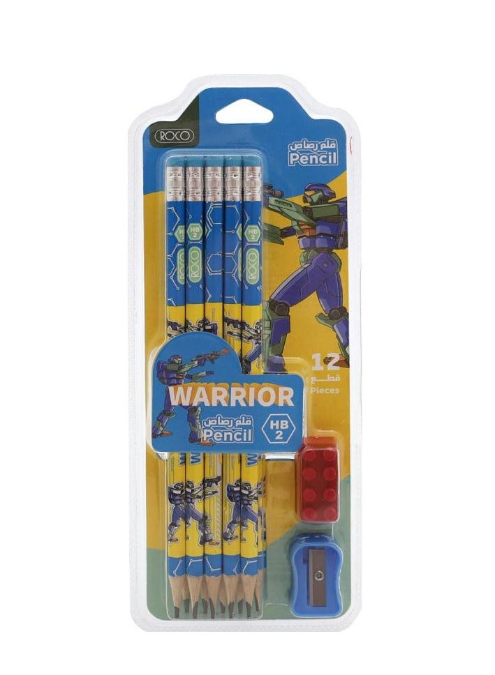 روكو مجموعة أدوات مكتبية محاربو المجرة – ١٢ قطعة، ألوان متنوعة - Image 1