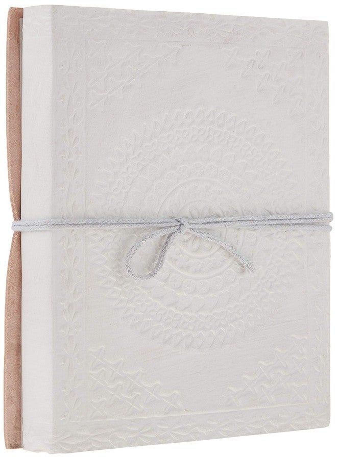 storeindya Store Indya Handmade Genuine Leather Journal Eco-Friendly Unlined Pages Compact Travel Diary Writing Journal for Men & Women (Traditional Mandala Collection) - Image 3
