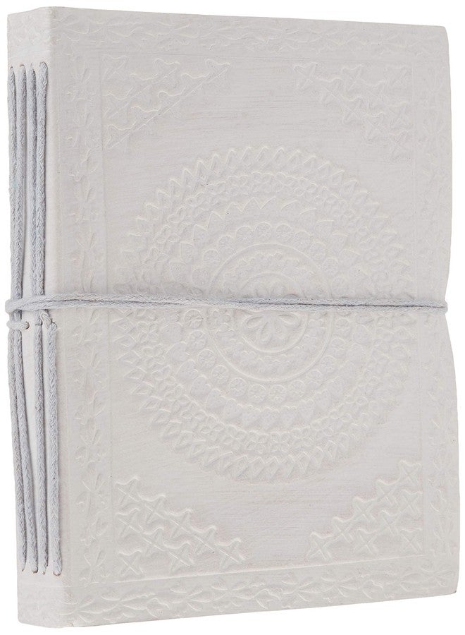 storeindya Store Indya Handmade Genuine Leather Journal Eco-Friendly Unlined Pages Compact Travel Diary Writing Journal for Men & Women (Traditional Mandala Collection) - Image 1